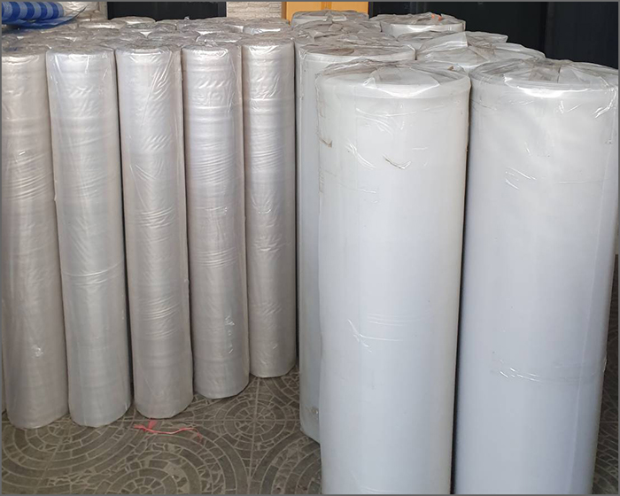 พลาสติกปูพื้นก่อนเทคอนกรีต แผ่น pe sheet หนา 0.07